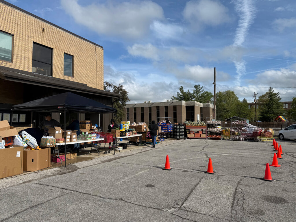 Exterior photo of the Mid-North Food Pantry