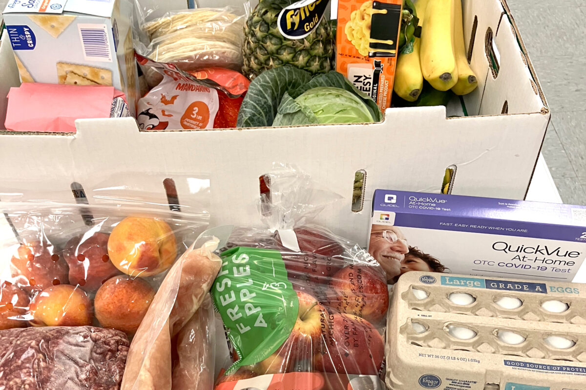 A sample of food from the pantry