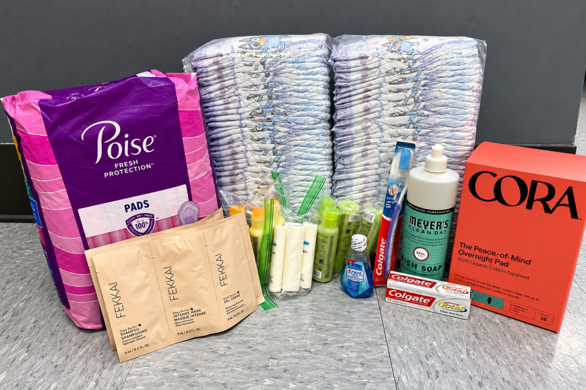 A variety of personal hygiene products